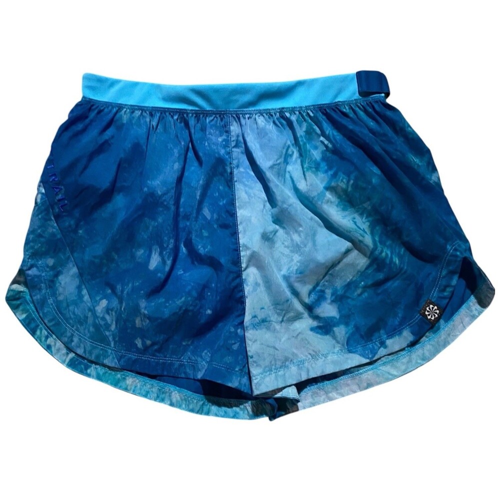 Nike Dri-FIT Repel Women's M 3" Brief-Lined Trail Running Shorts Blue NWT